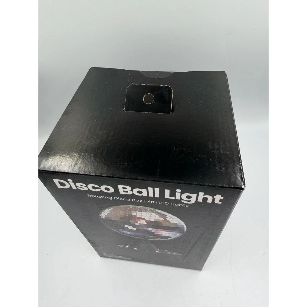 NEW IN BOX GEMS Disco Ball Light Rotating Disco Ball With LEDs 8.75